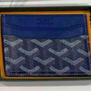 Goyard Blue Card Holder - Brand New w/ Box